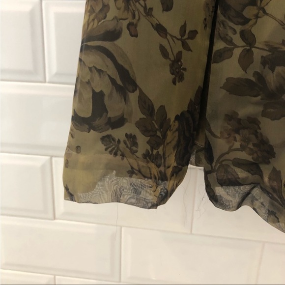 Banana Republic Green Floral Slip Dress 6 - Picture 6 of 8